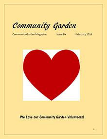 "Community Garden" Magazine Issue Six February 2016