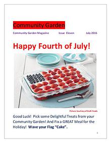 Community Garden       Issue Eleven              July 2016