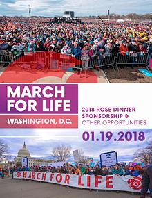 2018 March for Life Sponsorship Packet