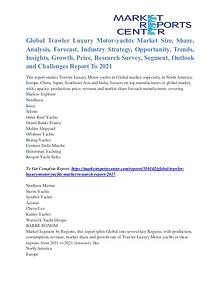 Trawler Luxury Motor-yachts Market Segmentation & Major Players 2021