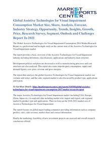 Assistive Technologies for Visual Impairment Consumption Market 2021
