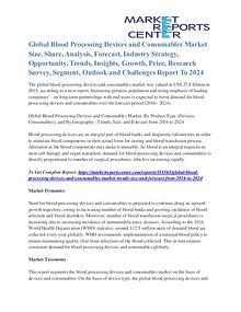 Blood Processing Devices and Consumables Market Share Analysis 2024