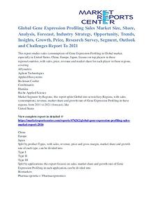 Gene Expression Profiling Sales Market Application And Segment 2021