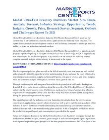 Ultra Fast Recovery Rectifiers Market Growth To 2021