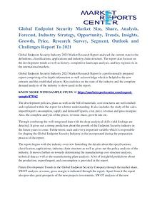 Endpoint Security Market Trends, Industry Analysis and Forecast 2021