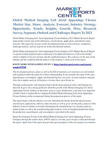 Medical Imaging Left Atrial Appendage Closure Market Strategy To 2021