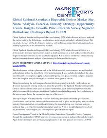 Epidural Anesthesia Disposable Devices Market Trends Analysis To 2021