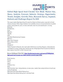 High Speed Steel Circular Saw Blade Market Segmentation & Growth 2021