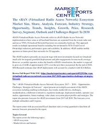 Virtualized Radio Access Network Ecosystem Market Growth To 2030