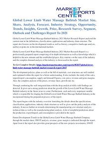 Lower Limb Water Massage Bathtub Market Analysis and Forecast to 2021