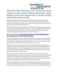 New Baby Monitoring System Market Major Players Analysis To 2021