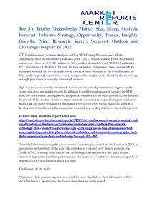 Top Std Testing Technologies Market Analysis, Demand, Forecast 2022