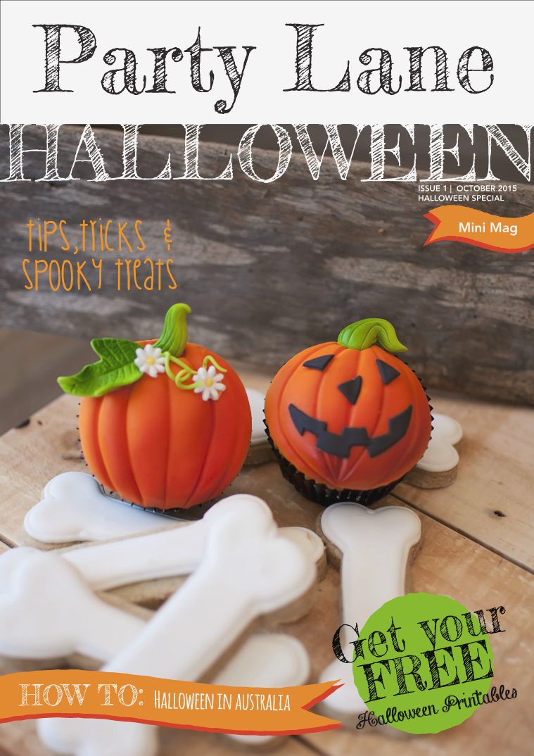 Party Lane Magazine Halloween Mini Mag 2015
