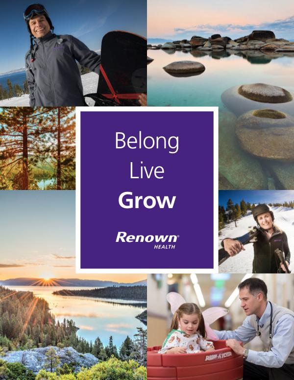 Belong Live Grow—Working at Renown