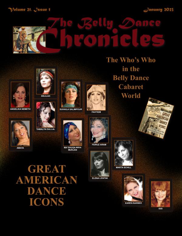 The Belly Dance Chronicles Jan/Feb/Mar/Apr 2023 Volume 21, Issue 1
