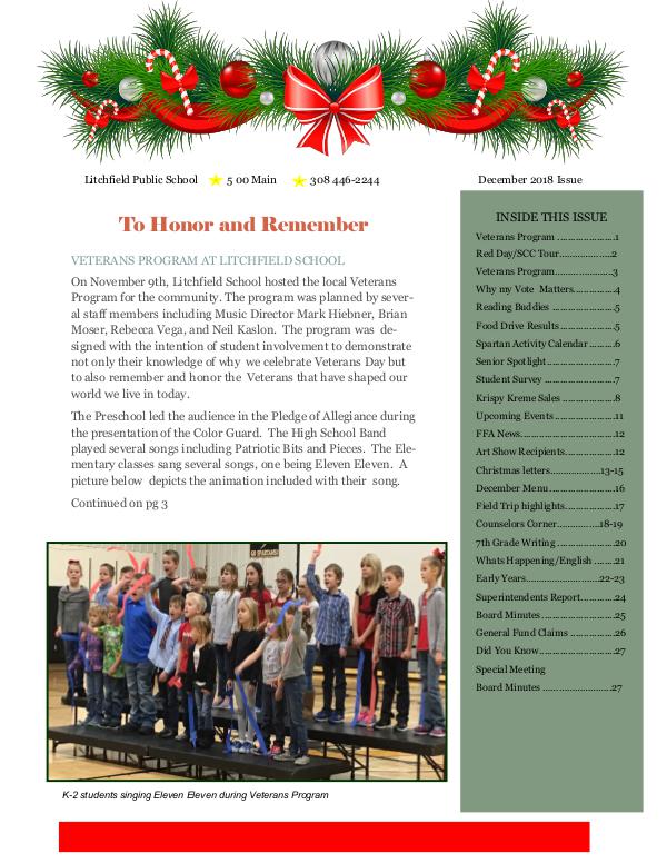 Small Town Times December Newsletter