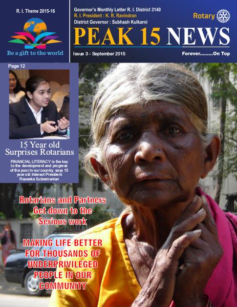 Peak15 News Sept 2015