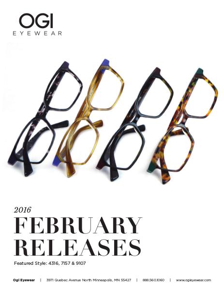 Ogi Eyewear New Releases February 2016