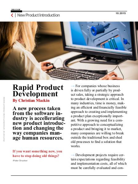 Rapid Product Development Rapid Product Development