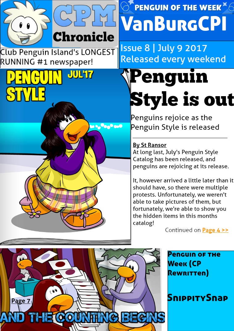 Club Penguin Metro Chronicle Issue 8