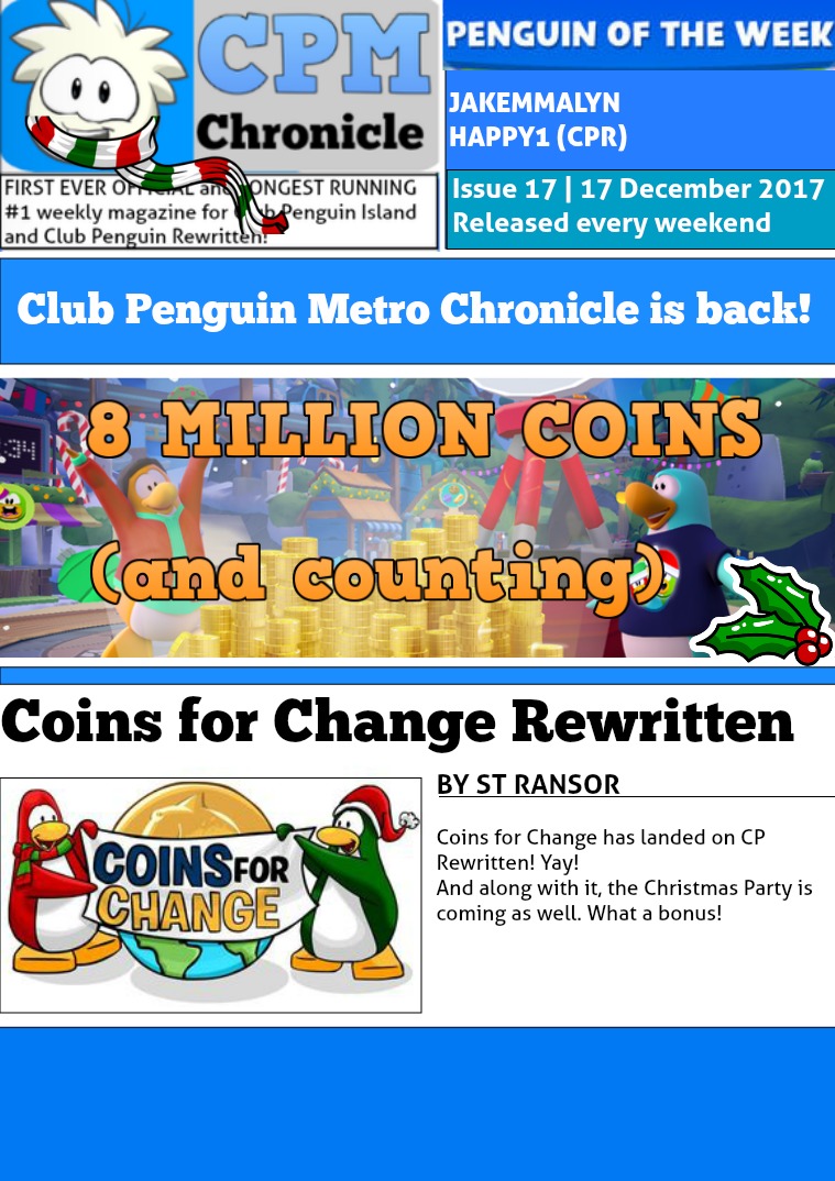 Club Penguin Metro Chronicle Issue 17