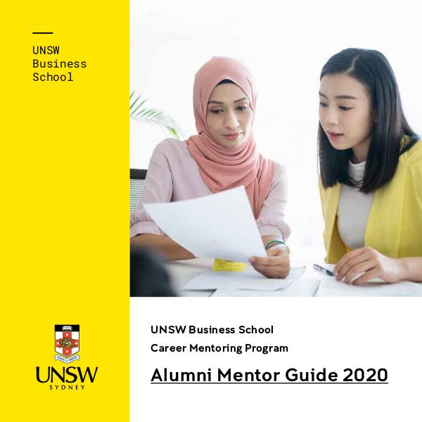 Alumni Mentor Guide 2020 Alumni Mentors 2020_A5 digital_v5_single