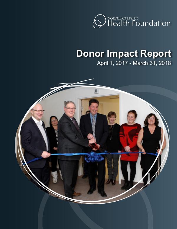Report to the Community 2017 - 2018 Donor Impact Report
