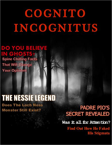 Cognito Incognitus Paranormal Magazine Volume 1, Issue 1