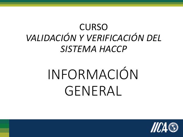 Información General HACCP IGHACCP