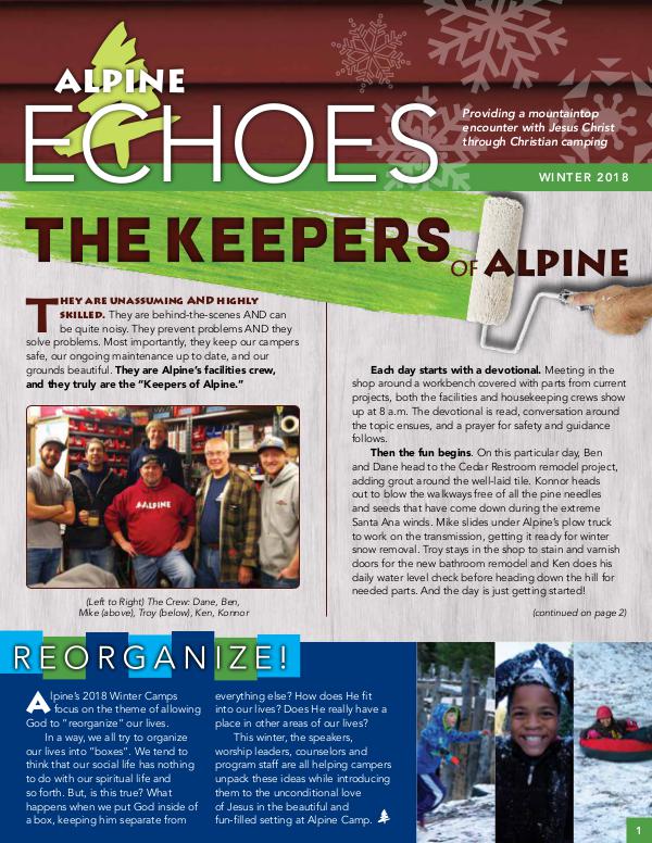 Alpine Echoes ECHOES News Jan 2018_Web