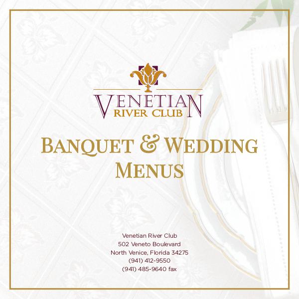 Venetian River Club Banquet Menus Banquets Menu