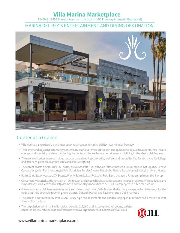 Villa Marina Marketplace Brochure