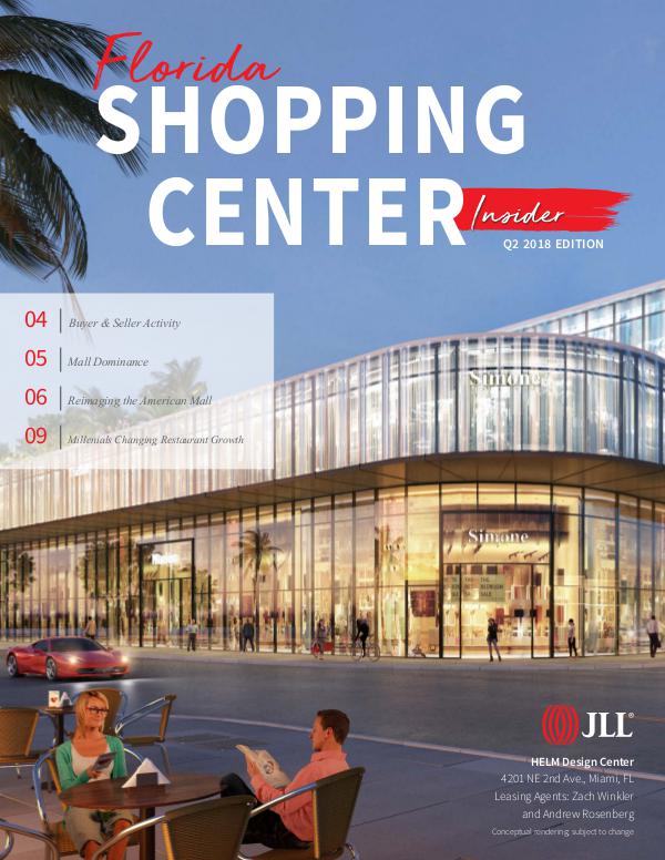 FL Shopping Center Insider SCI: Q2 2018 Florida Edition