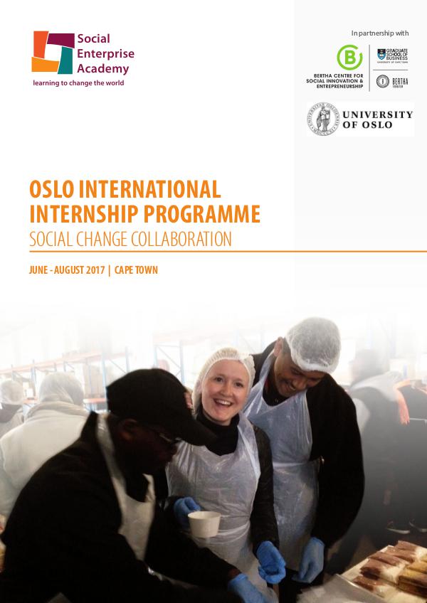 The Oslo International Internship Prospectus 1