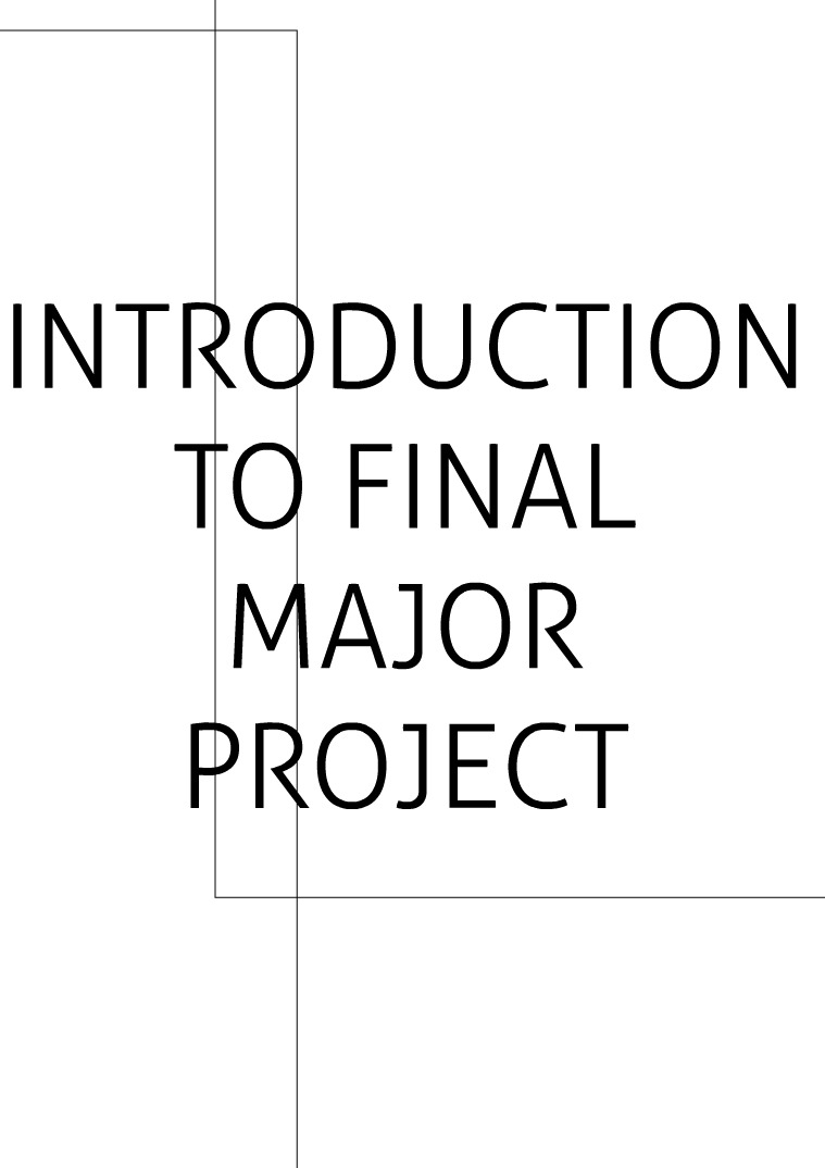 Final Major Project Announcement