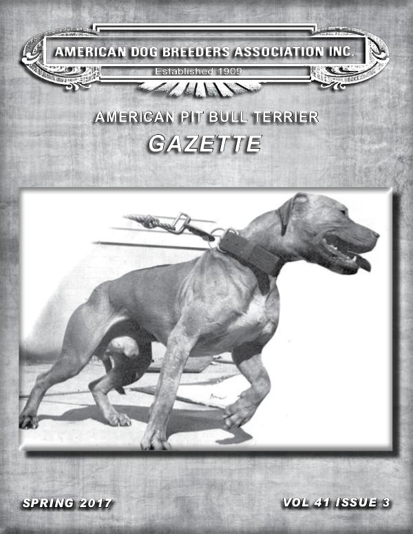 American Pit Bull Terrier Gazette Volume 41 Issue 3