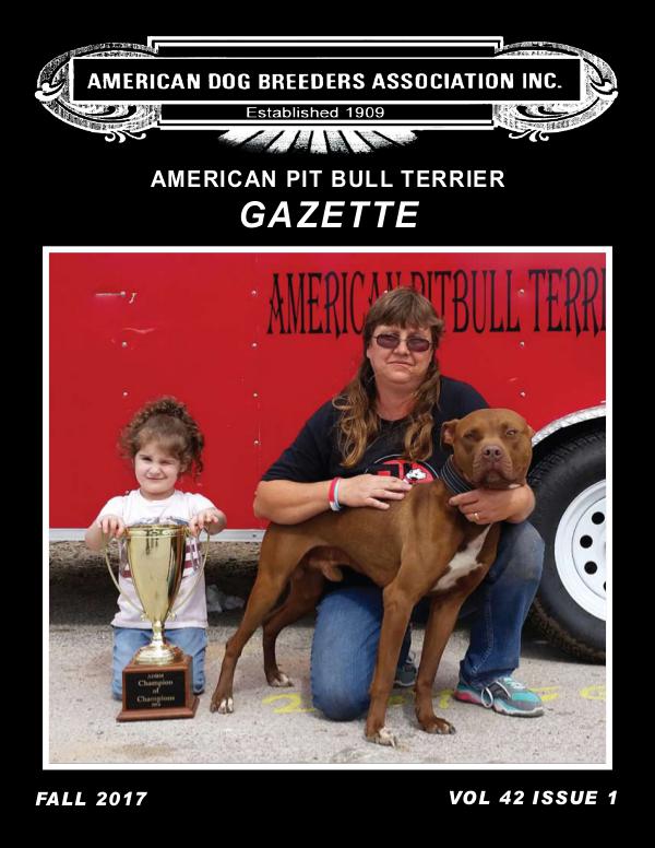 American Pit Bull Terrier Gazette Volume 42 Issue 1