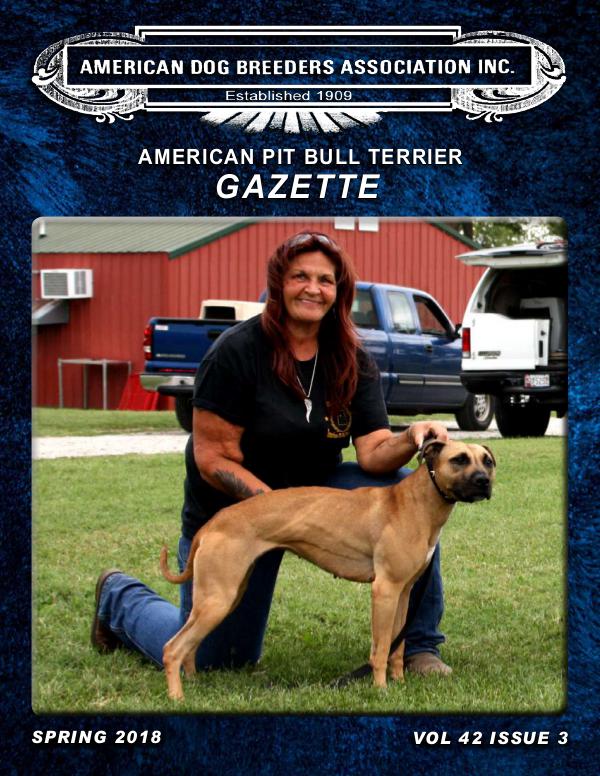 American Pit Bull Terrier Gazette Vol 43 Issue 3