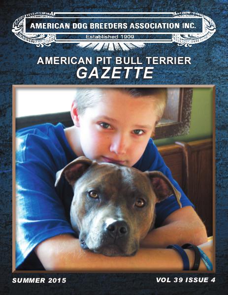 American Pit Bull Terrier Gazette Volume 39 Issue 4