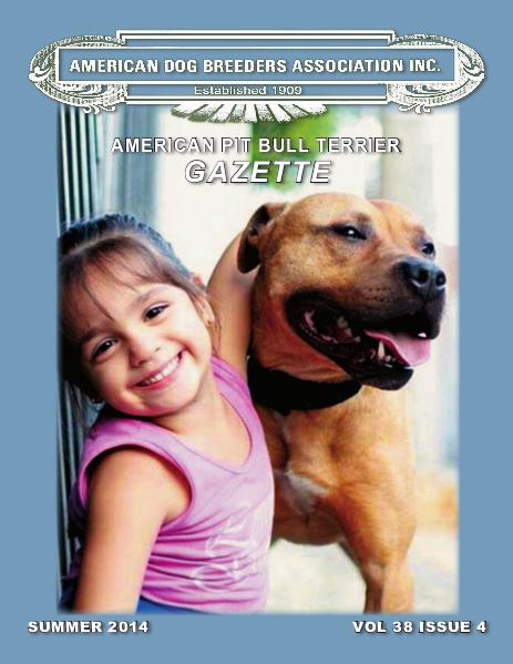 American Pit Bull Terrier Gazette Volume 38 Issue 4