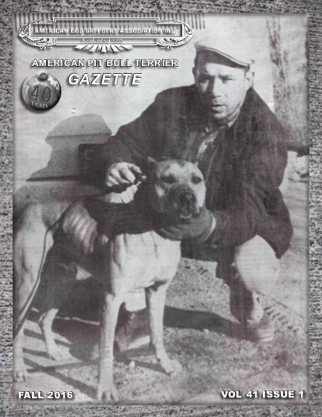 American Pit Bull Terrier Gazette Volume 41 Issue 1