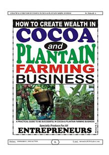 COCOA AND PLANTAIN BUSINESS (Guide)