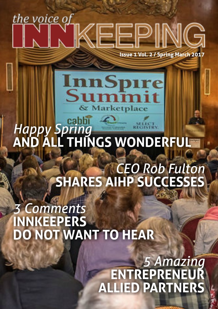 The Voice of Innkeeping Vol. 2 Issue 1 Spring 2017