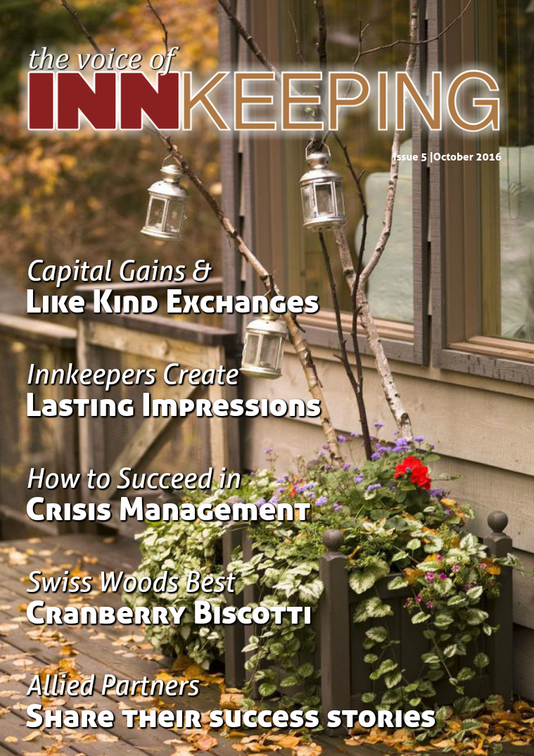 The Voice of Innkeeping Issue 5 Vol. 1 October 2016