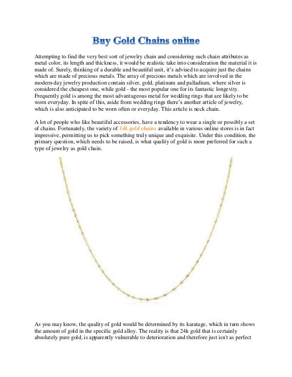 Buy Gold Chains online 1