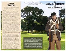 Fort Leavenworth, KS Mormon Battalion Brochure