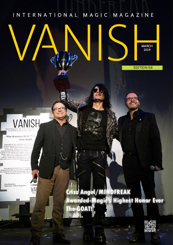 VANISH MAGIC BACK ISSUES VANISH MAGIC MAGAZINE 56 March 2018