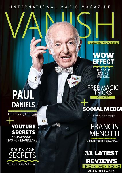VANISH MAGIC BACK ISSUES Paul Daniels