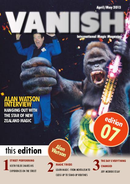 VANISH MAGIC BACK ISSUES Alan Watson