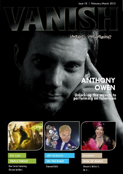 VANISH MAGIC BACK ISSUES Anthony Owen